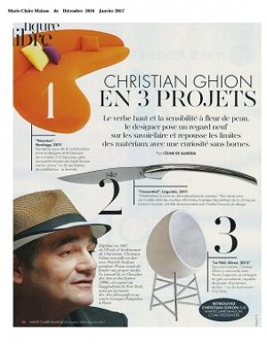 Marie-Claire Maison - Décembre 2016 - Janvier 2017 - Christian Ghion