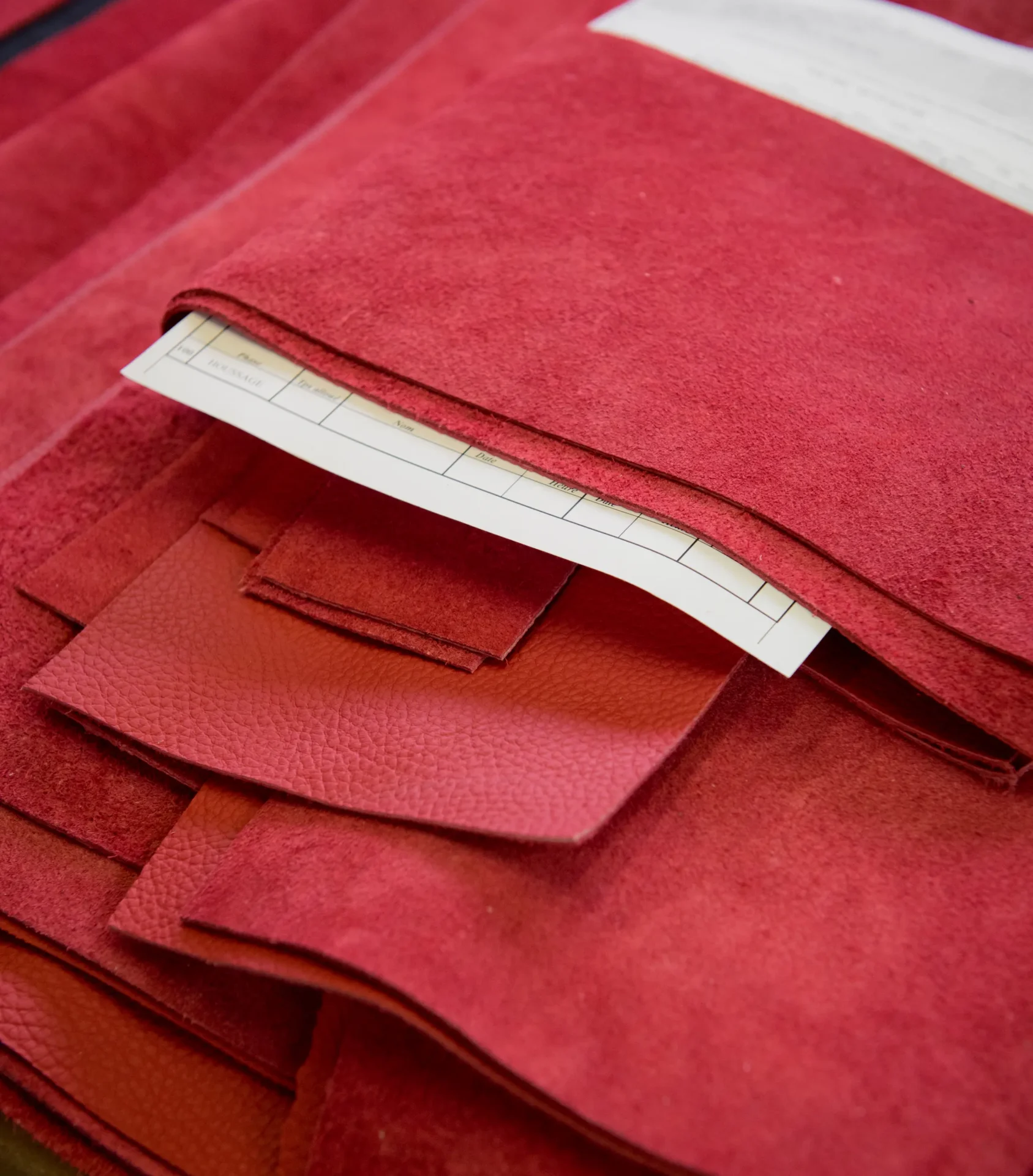 Cuir utilisé par l'aterlier couture